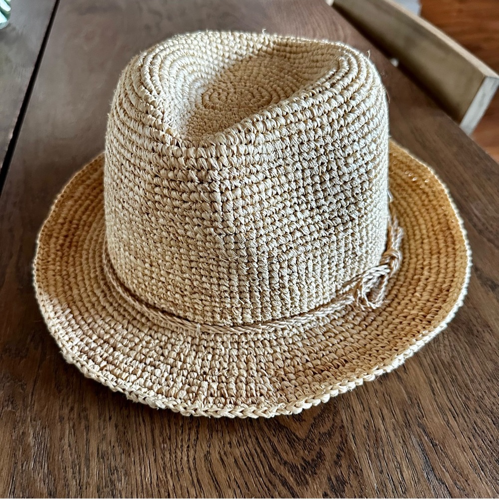 Muji 100% Raffia Palm Capeline Hat